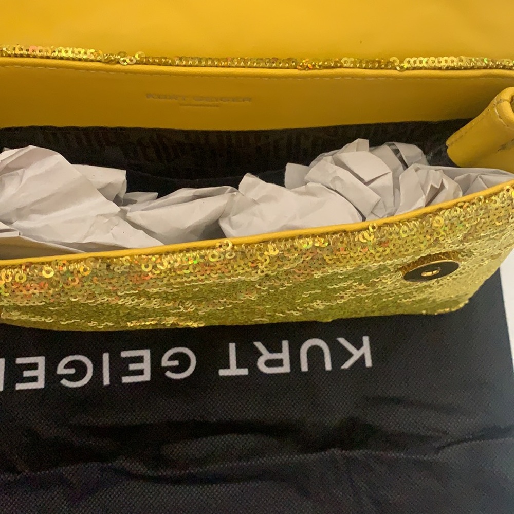 KURT GEIGER LONDON KENSINGTON SEQUINS CROSSBODY - Picture 10 of 16